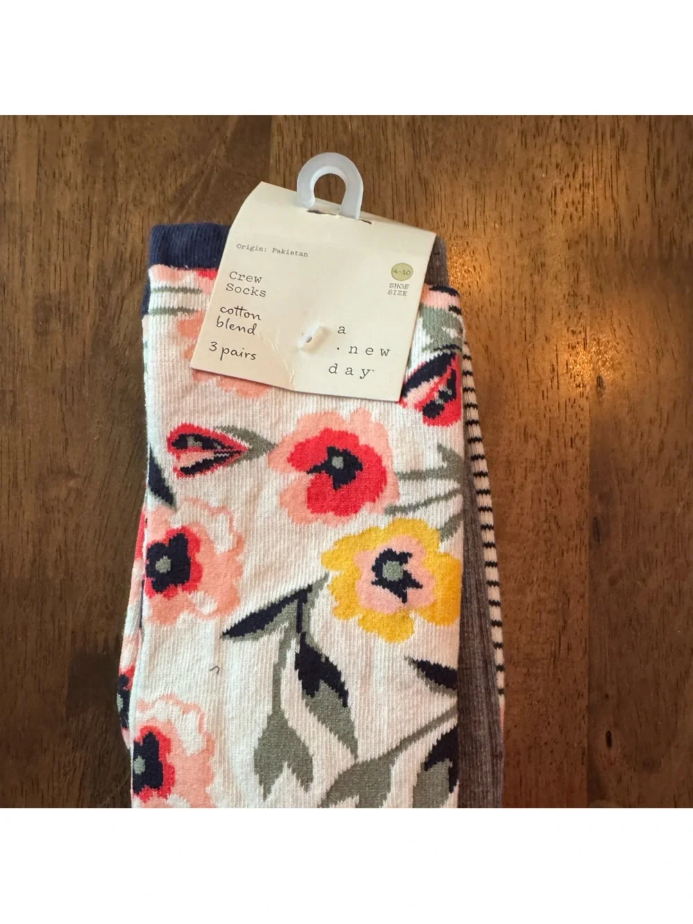 Bundle: new day Floral, Stripe, Polka Dot Socks - 9 Pairs Total